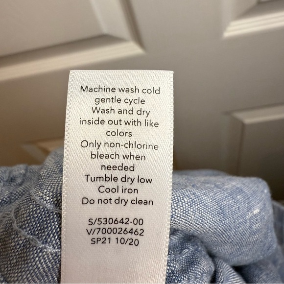 Athleta Cabo Linen Jogger in Light Blue Womens Size 6 GUC - Picture 8 of 8